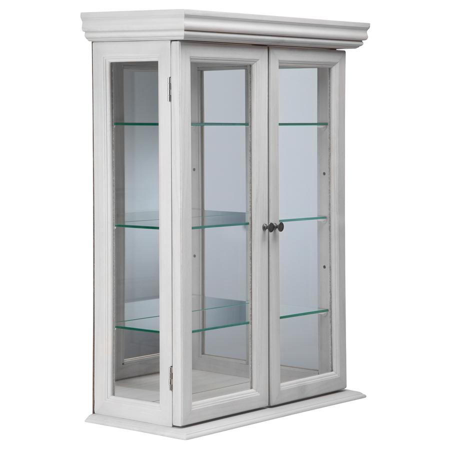 Design Toscano Glass Curio Cabinets Country Tuscan Wall Mounted Cabinet 