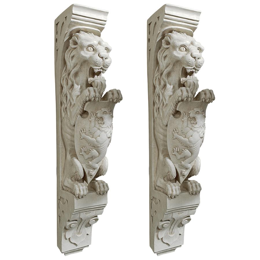 DESIGN TOSCANO MANOR Lion Wall Sculpture: Set of Two $149.95 - PicClick