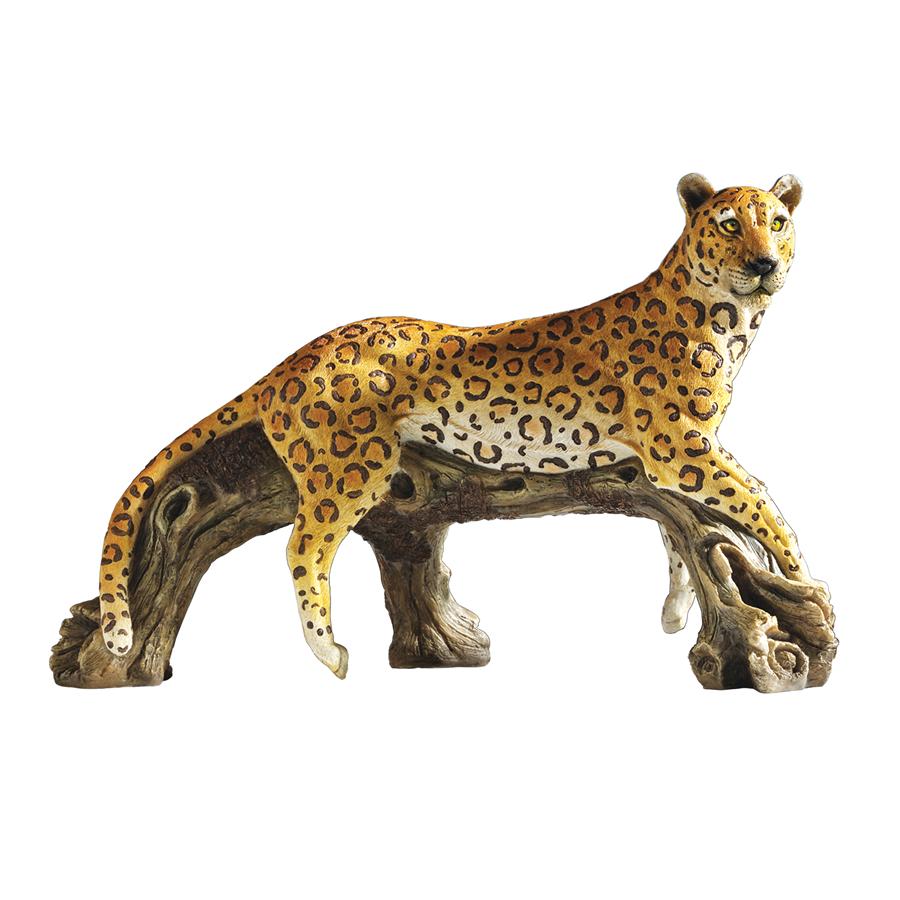 resin leopard garden ornament