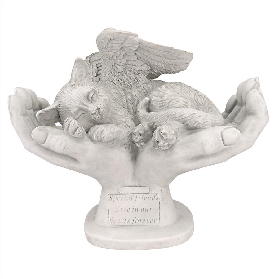 Design Toscano In God's Hands Cat Memorial Statue 