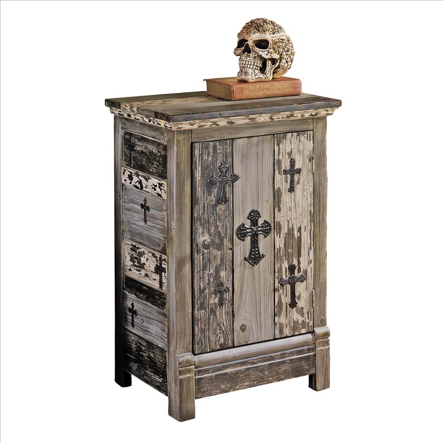 DESIGN TOSCANO GOTHIC Sanctuary Side Table Cabinet £336.23 - PicClick UK