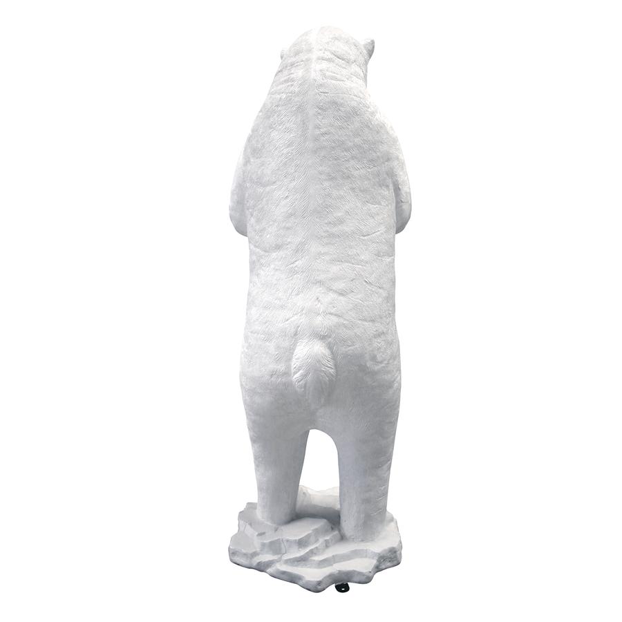 outdoor polar bear statue