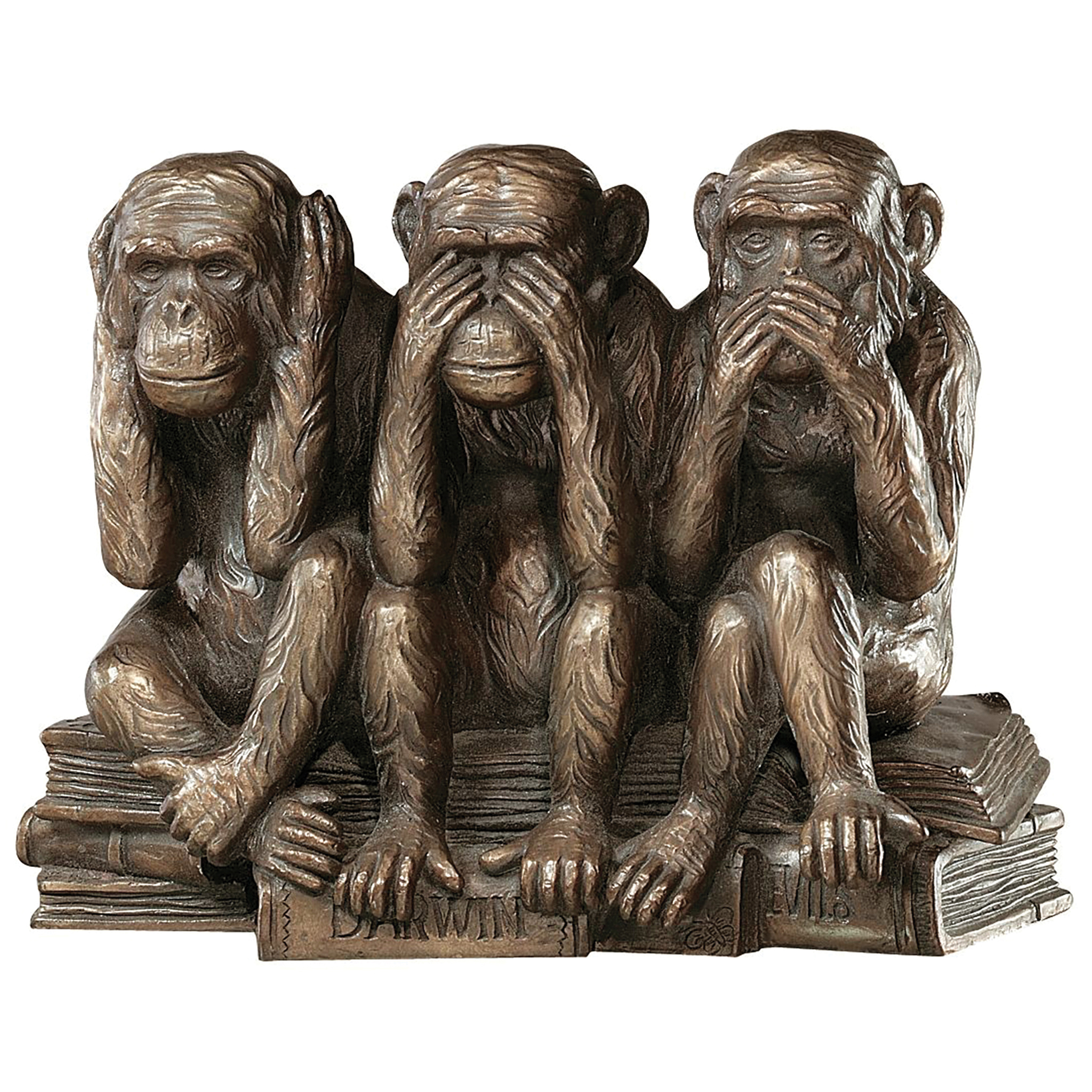Details about   Solid  Bronze See No Evil  Seated Monkey Figure Statue 
