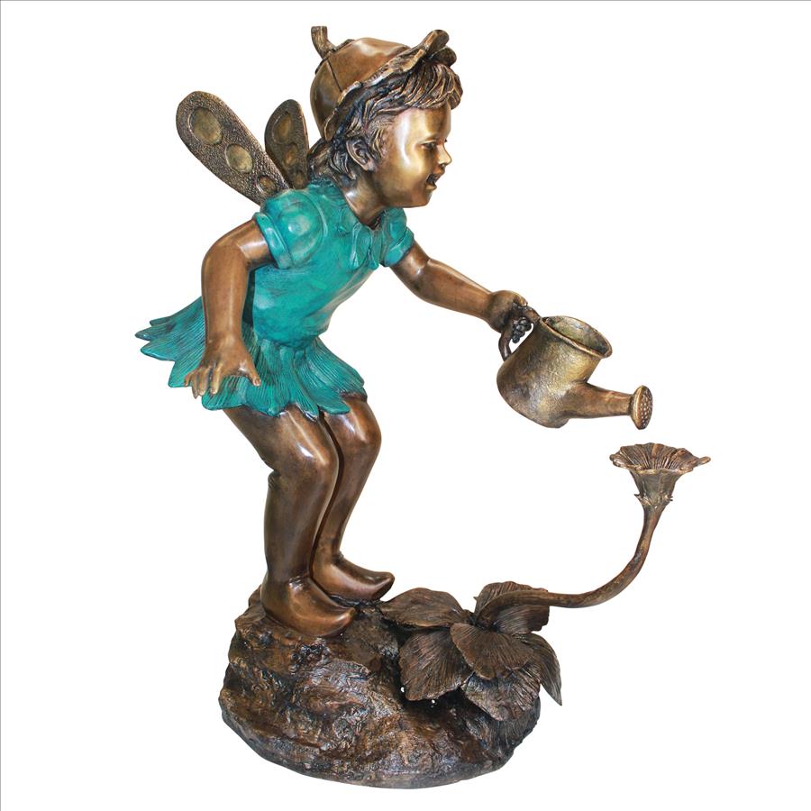 design toscano the secret garden gazing fairy statue