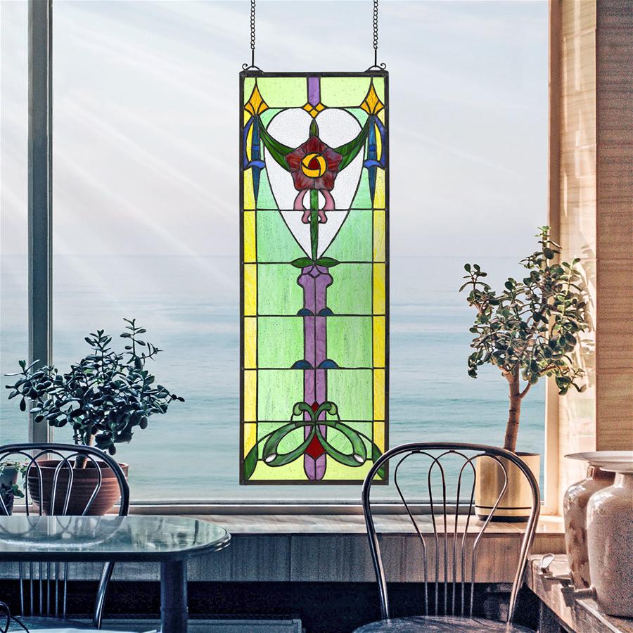 Wholesale Design Toscano Long-awaited Presentation Rose Stained Glass Win Tiffany-Style